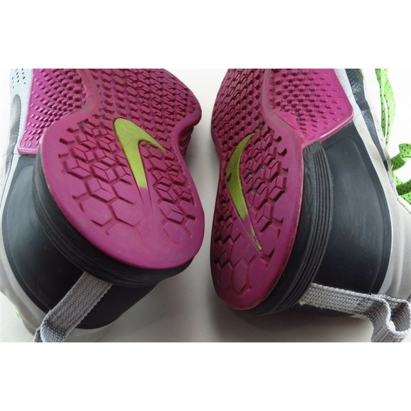 Nike Flywire Lace Up Running Gray Synthetic Women Shoes 7 M - Picture 6 of 7